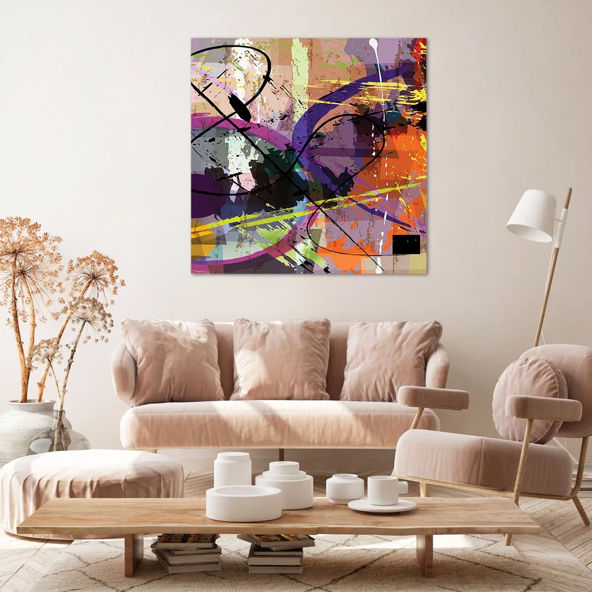 Canvas picture - Straight Ahead or Around - 30x30 cm