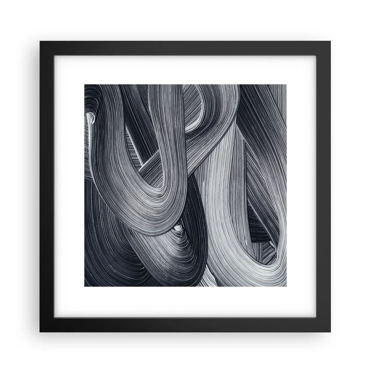 Poster in black frame - Fluidity of Reality - 30x30 cm