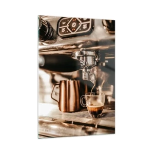 Glass picture - Glow of a Coffee - 50x70 cm