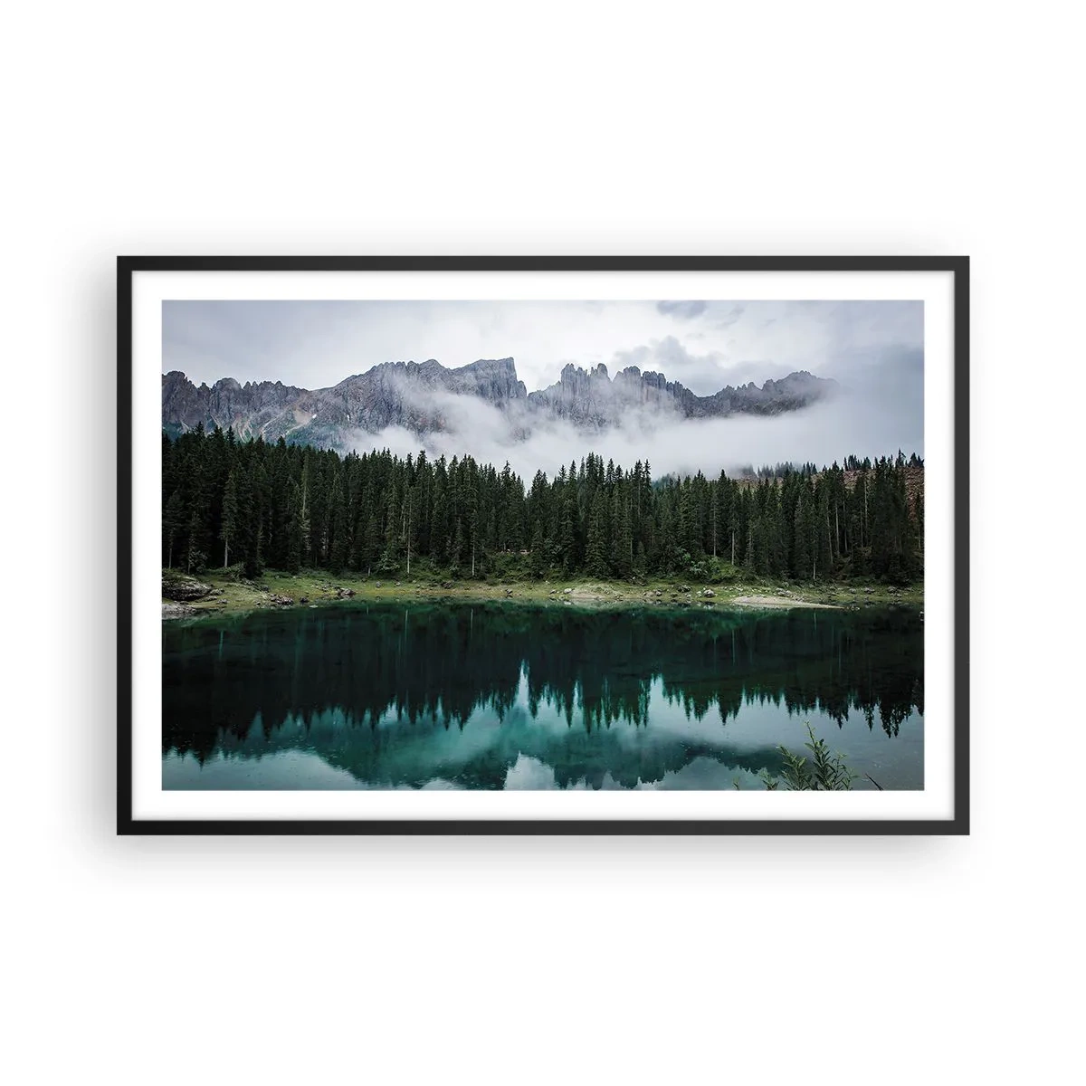 Poster in black frame - Quiet Please, Let's Not Wake Up Still Waters - 91x61 cm