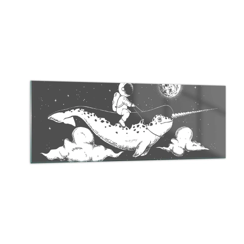 Glass picture - Space Rider - 140x50 cm