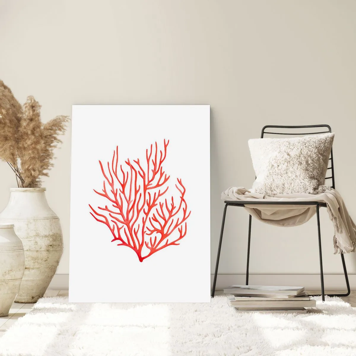 Poster - Coral Filigree - 50x70 cm