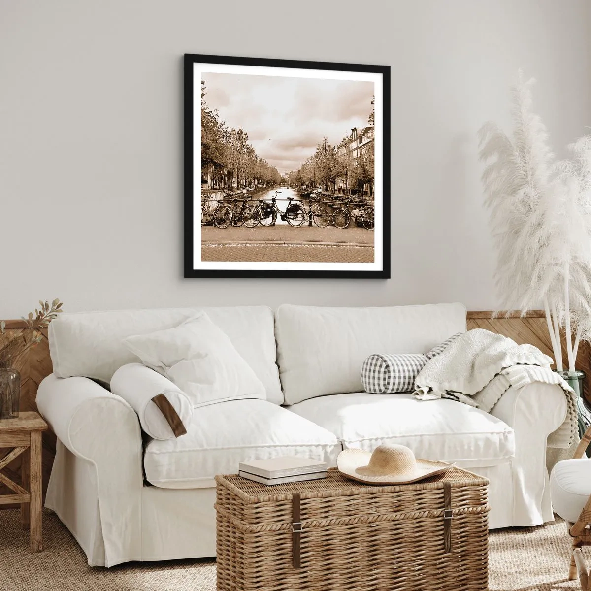 Poster in black frame - Dutch Atmosphere - 50x50 cm