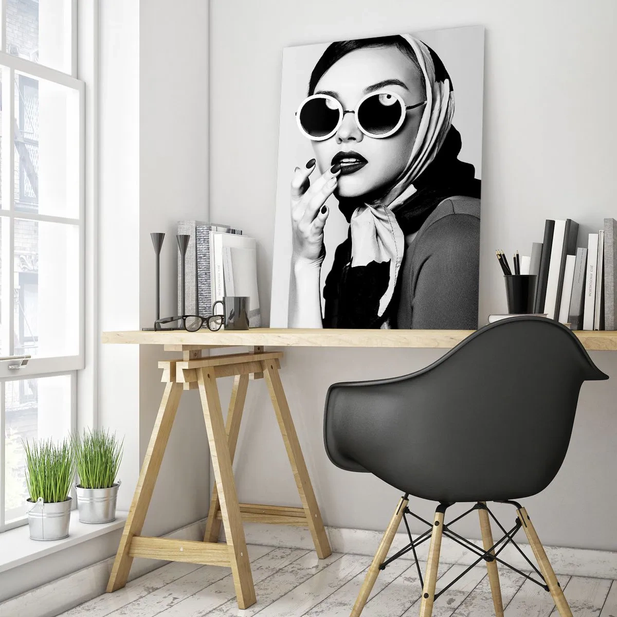 Glass picture - Greetings from the 60-ies - 50x70 cm