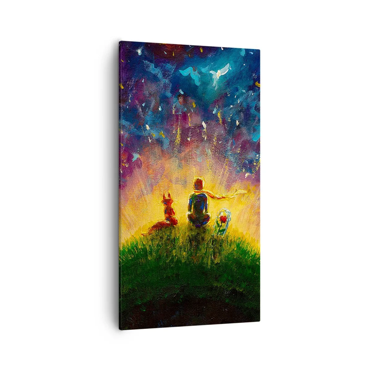 Canvas picture - Love and Friendship - Whole World - 55x100 cm