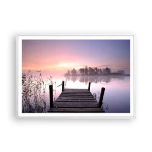 Poster in white frmae - Out from a Lilac Fog… - 100x70 cm
