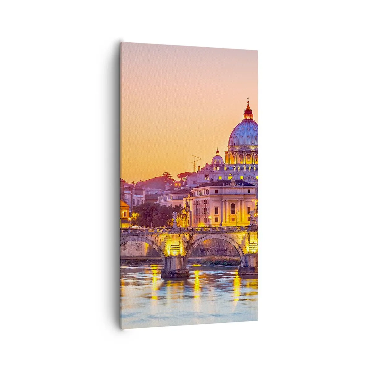 Canvas picture - Twilight over Eternal City - 65x120 cm