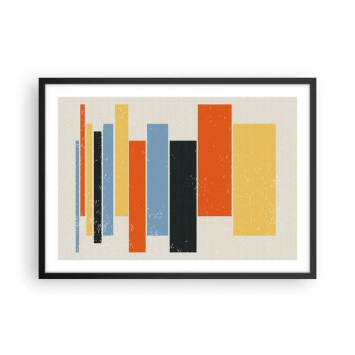 Poster in black frame - Notation of Music - 70x50 cm