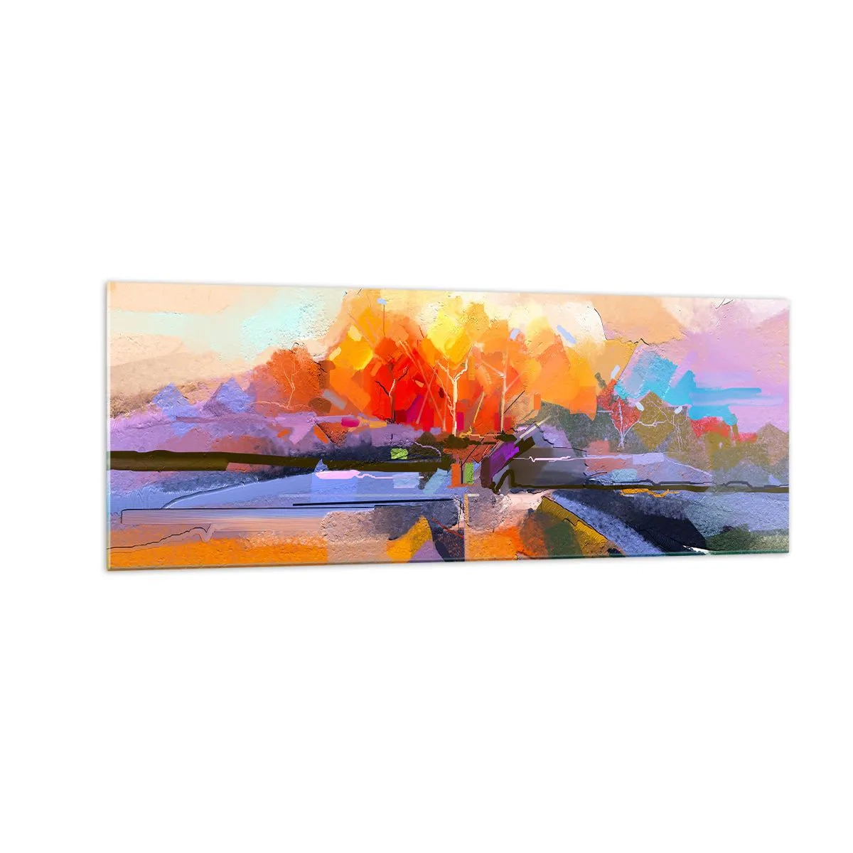 Glass picture - Autumn Has Arrived - 140x50 cm