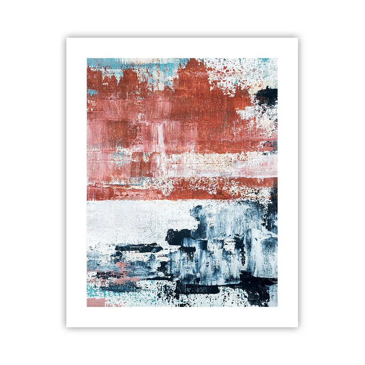 Poster - Abstract Fifty Fifty - 40x50 cm
