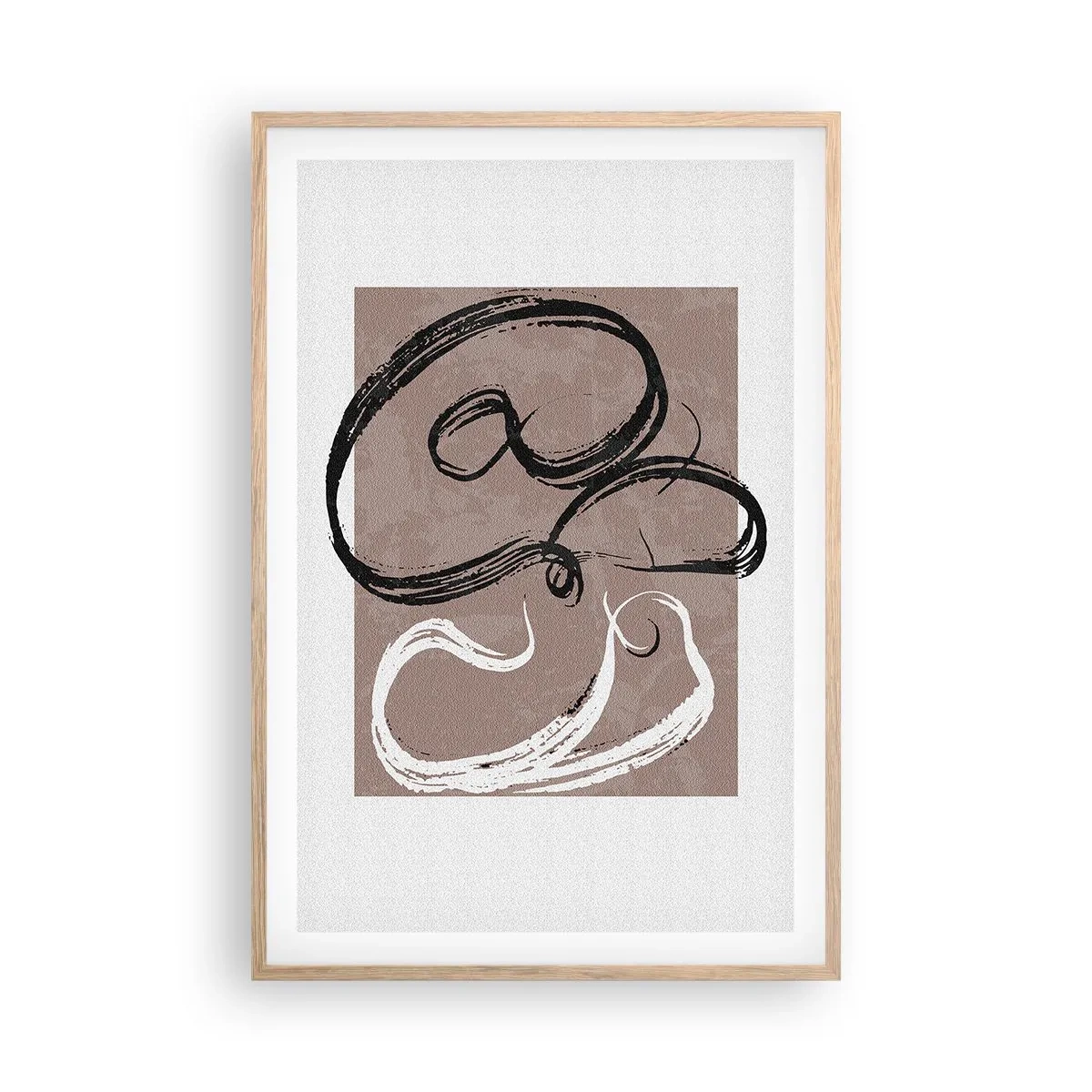 Poster in light oak frame - Composition -In Search of Completeness - 61x91 cm