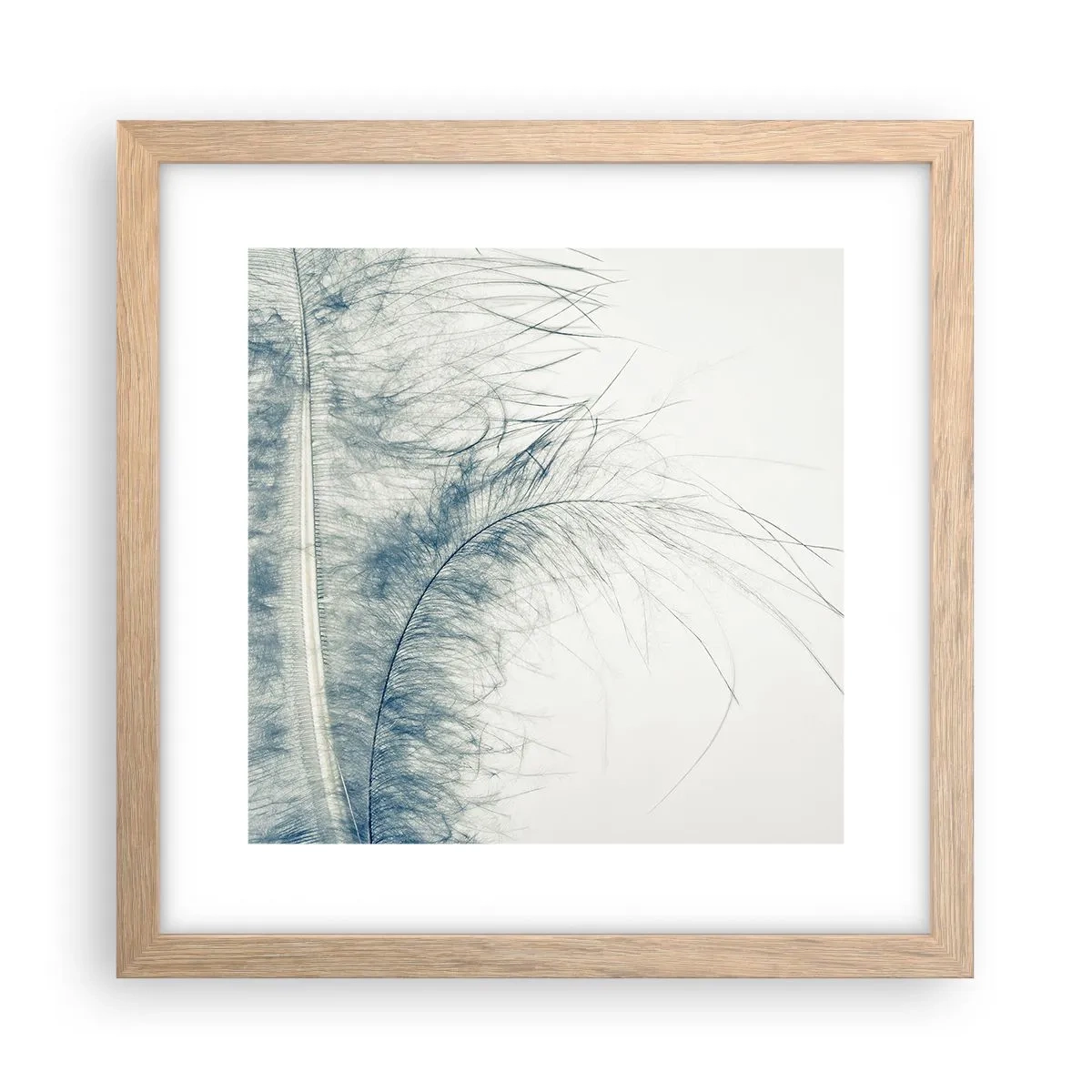 Poster in light oak frame - Whisper of Nature - 30x30 cm