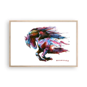 Poster in light oak frame - In Elation - 91x61 cm