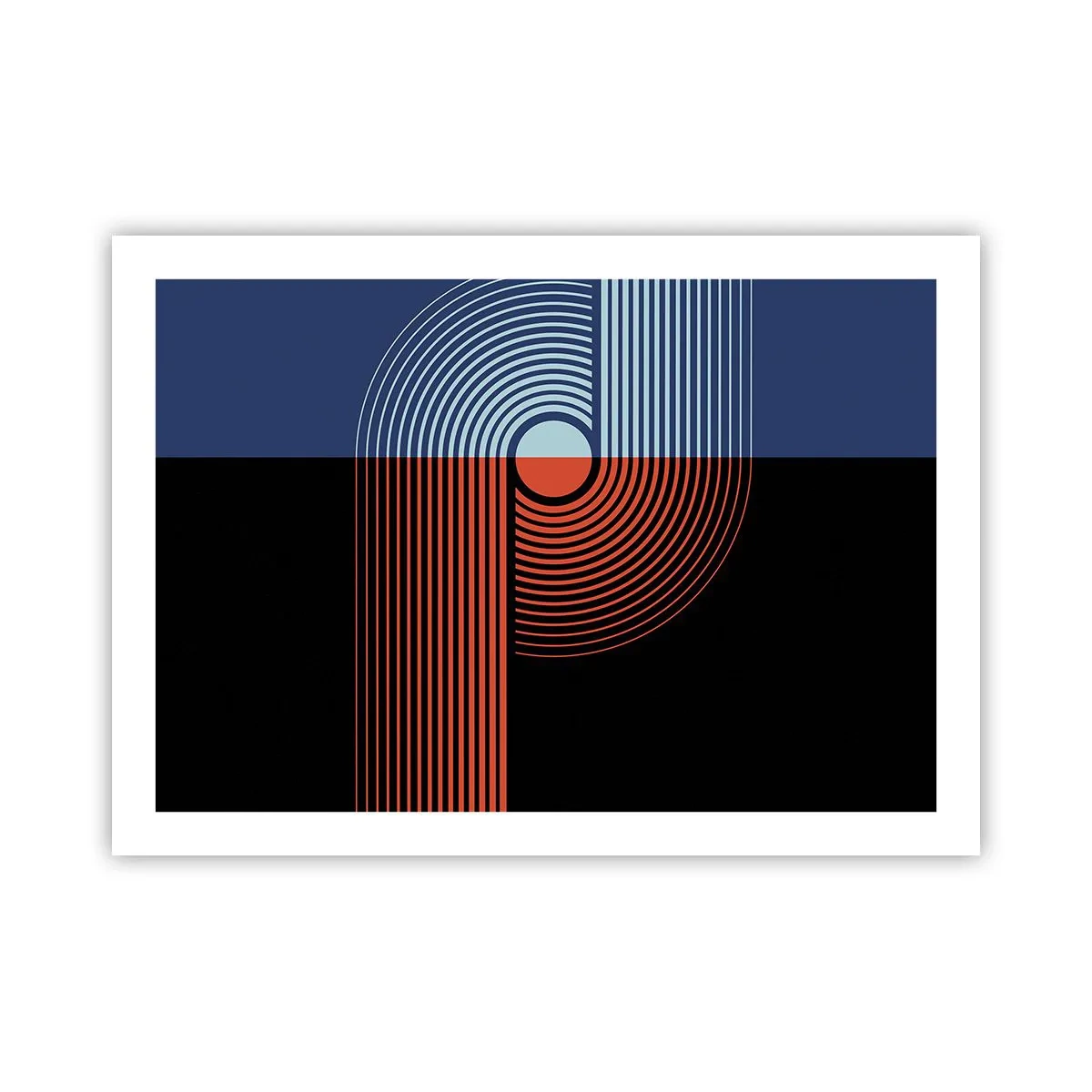 Poster - In a Geometrical Embrace - 70x50 cm