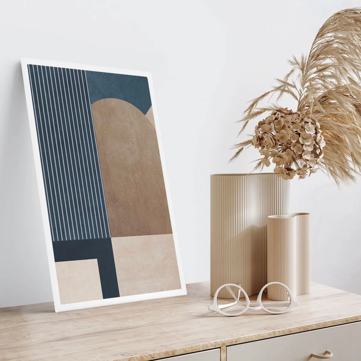 Poster - Composition of Simplicity and Curvature - 50x70 cm