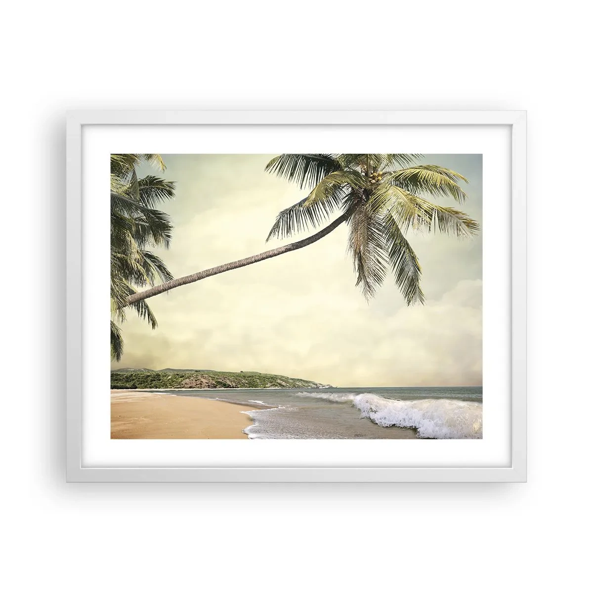 Poster in white frmae - Tropical Dream - 50x40 cm