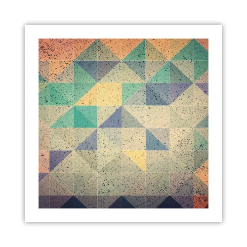 Poster - The Republic of Triangles - 50x50 cm
