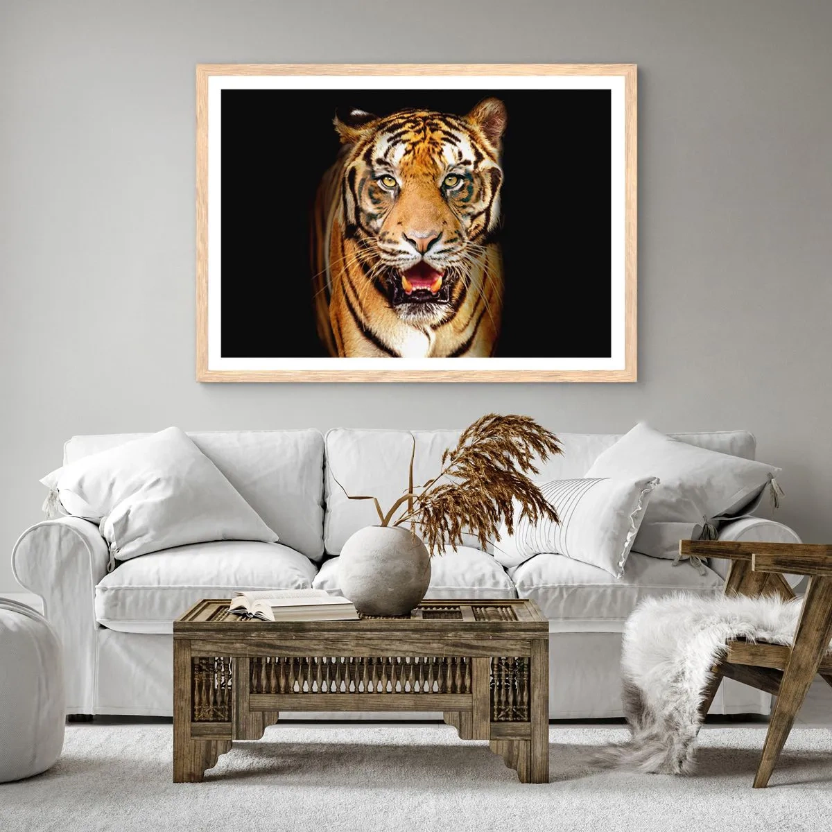 Poster in light oak frame - Wild at Heart - 40x30 cm
