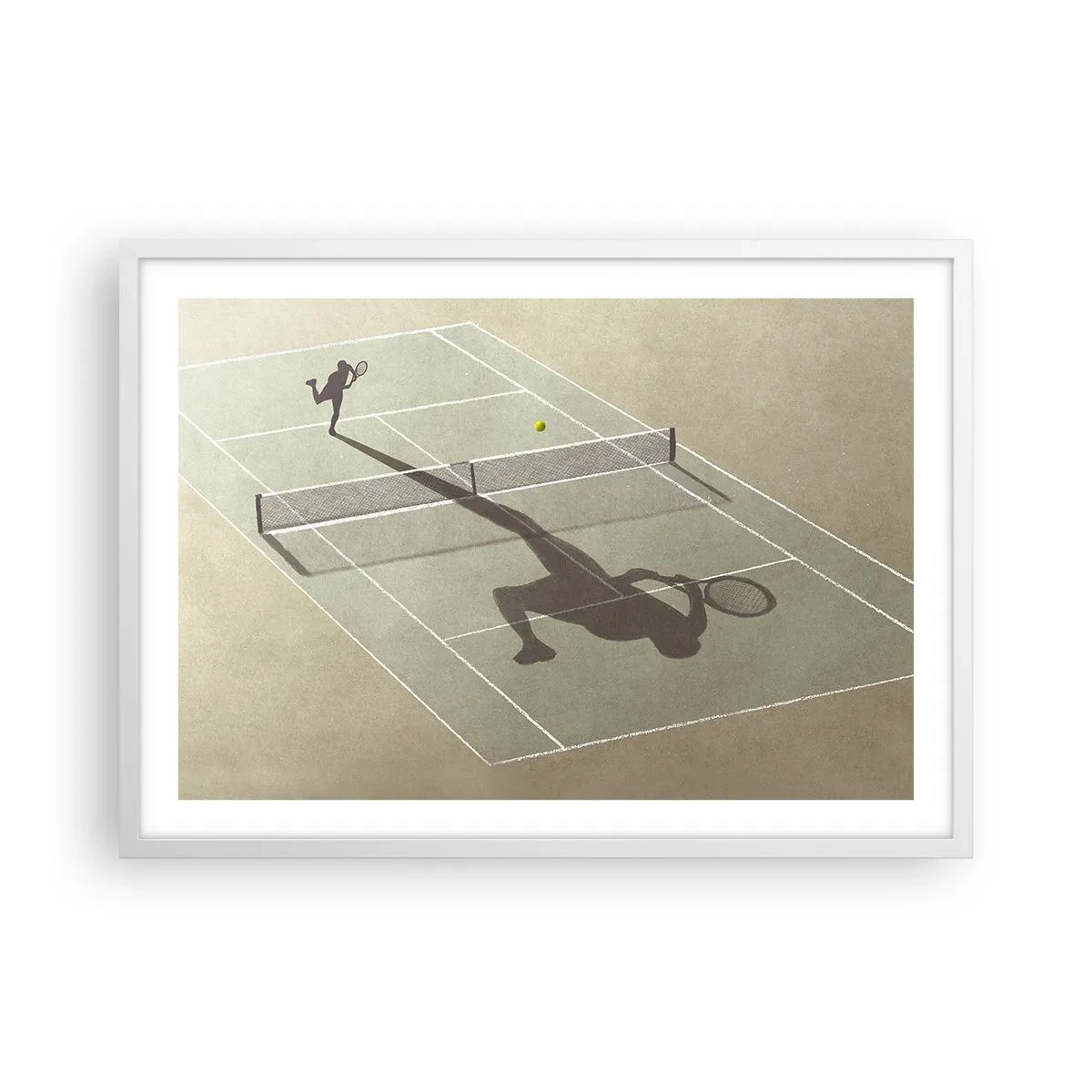 Poster in white frmae - Overcoming Yourself - 70x50 cm