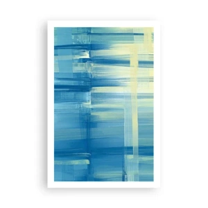 Poster - Composition In Turquoise - 61x91 cm