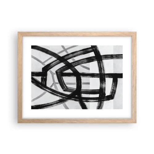 Poster in light oak frame - Building Depth - 40x30 cm