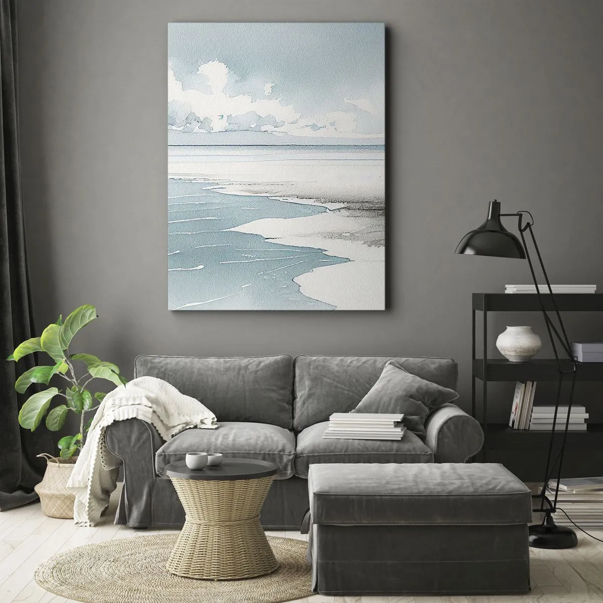 Canvas picture - Gentle Tide - 65x120 cm