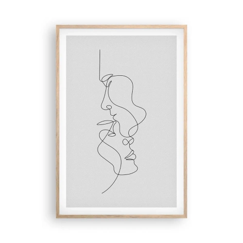 Poster in light oak frame - Ardour of Desires - 61x91 cm