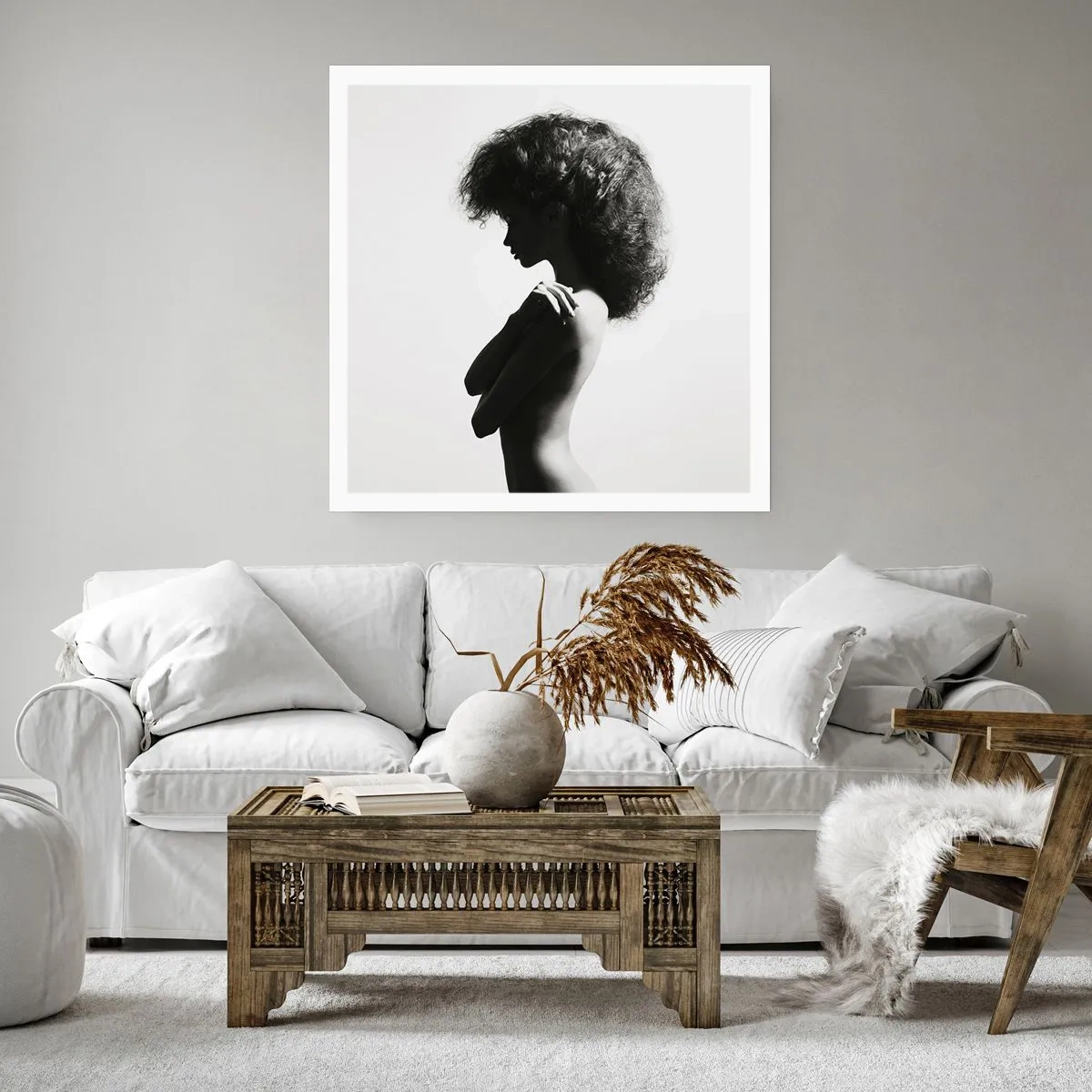 Poster - Like a Flower on a Thin Stem - 60x60 cm