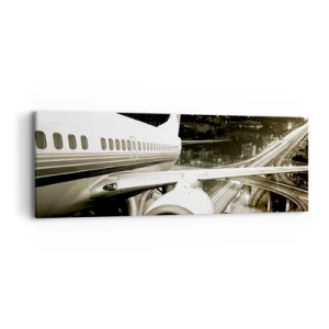 Canvas picture - Flying into the Night - 90x30 cm