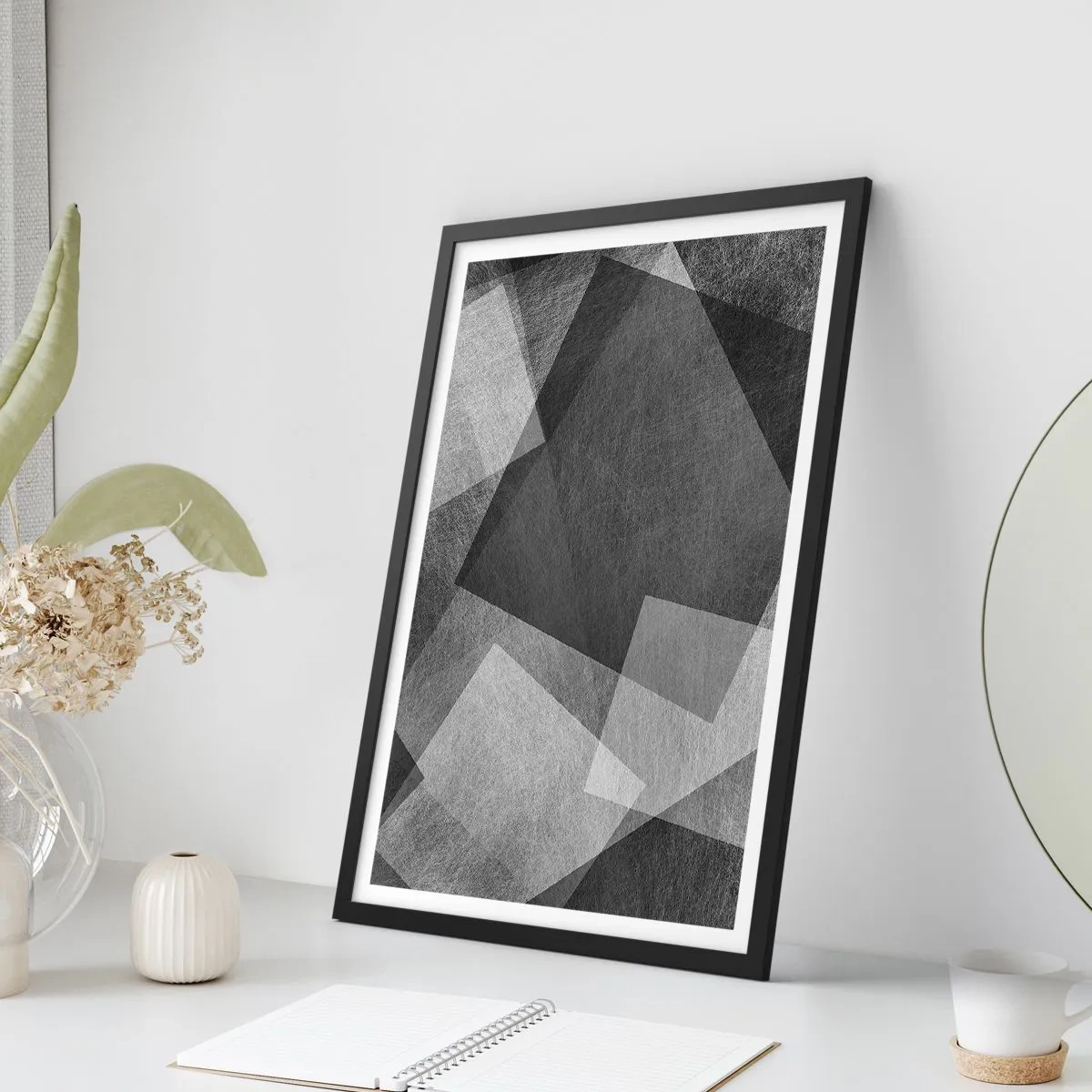 Poster in black frame - Eternal Symbol of Durability and Order - 30x40 cm