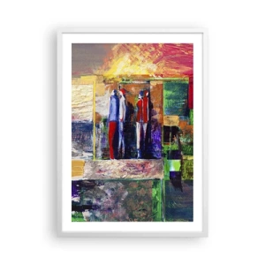 Poster in white frmae - Relations and Emotions - 50x70 cm