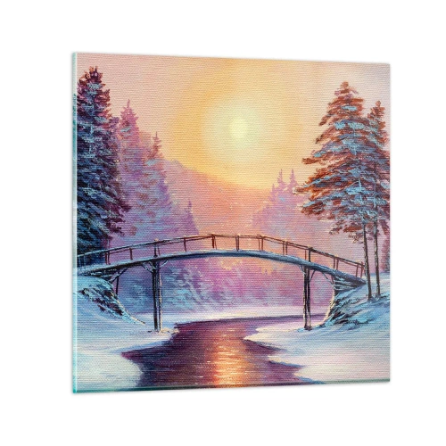 Glass picture - Four Seasons - Winter - 60x60 cm