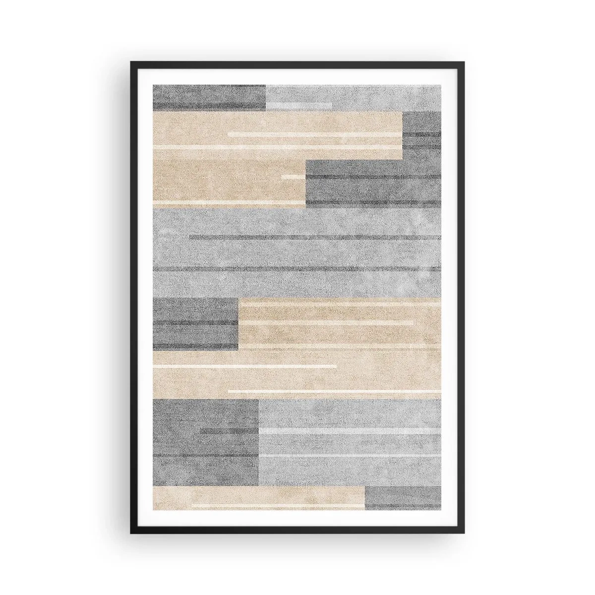 Poster in black frame - Composition: Keep Upright - 70x100 cm