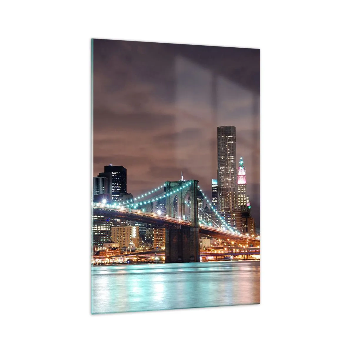 Glass picture - Big City Lights - 70x100 cm