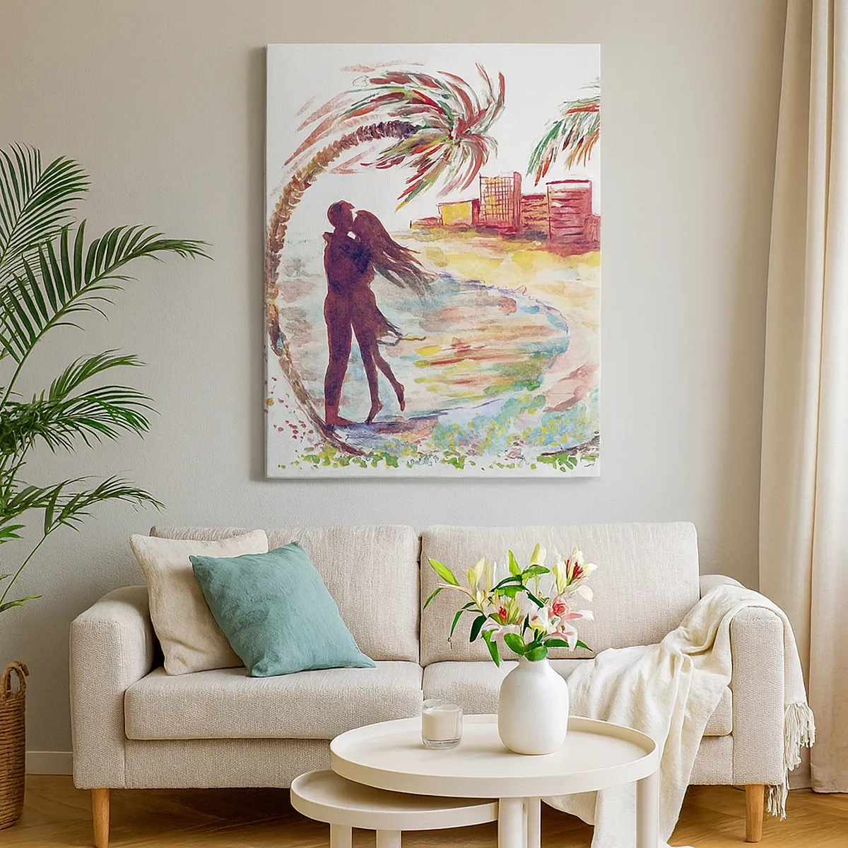 Canvas picture - Romantic Holiday - 50x70 cm