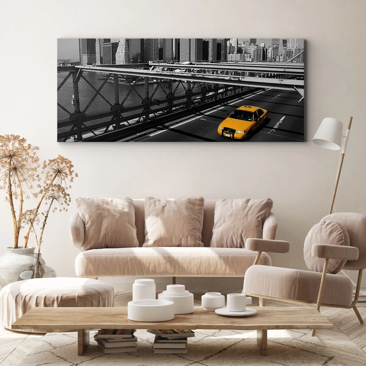Canvas picture - Colour of a Big City - 90x30 cm