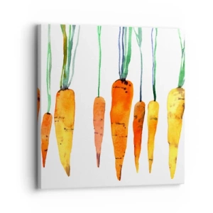 Canvas picture - Beauty of Common Carrot - 30x30 cm