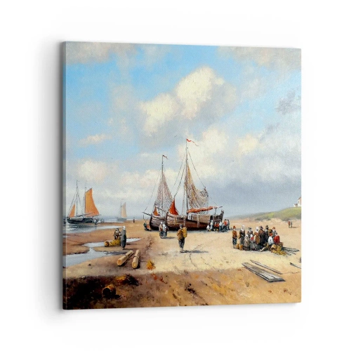 Canvas picture - After a Successful Catch - 70x70 cm