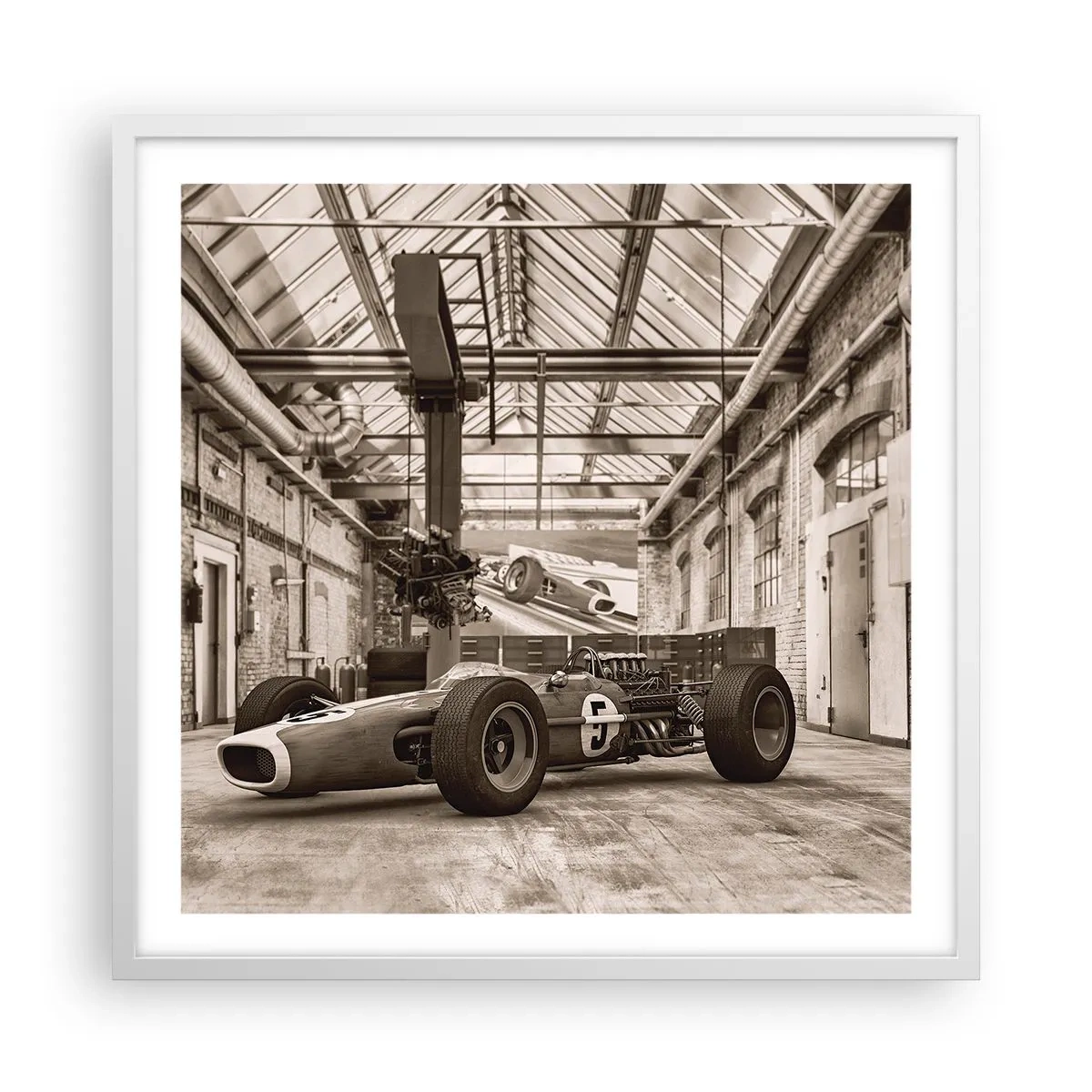 Poster in white frmae - Rest of the Winner - 60x60 cm