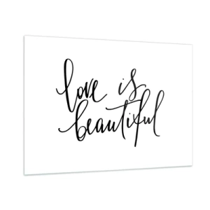 Glass picture - Read and Repeat - 100x70 cm