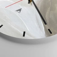 Clock face with lines