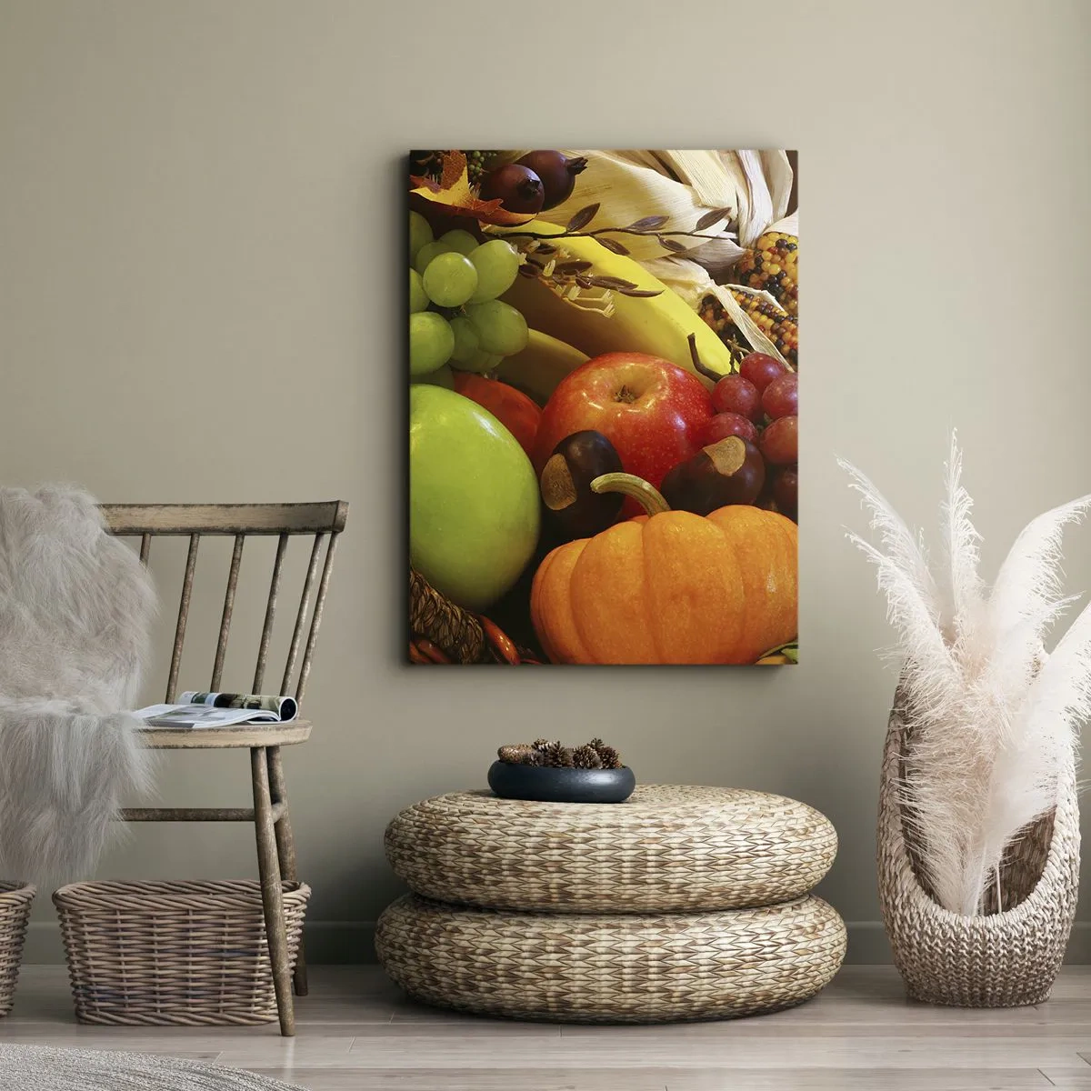 Canvas picture - Basket of Abundance - 50x70 cm