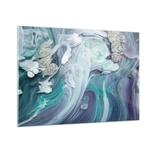 Glass picture - Currents of Blue - 100x70 cm