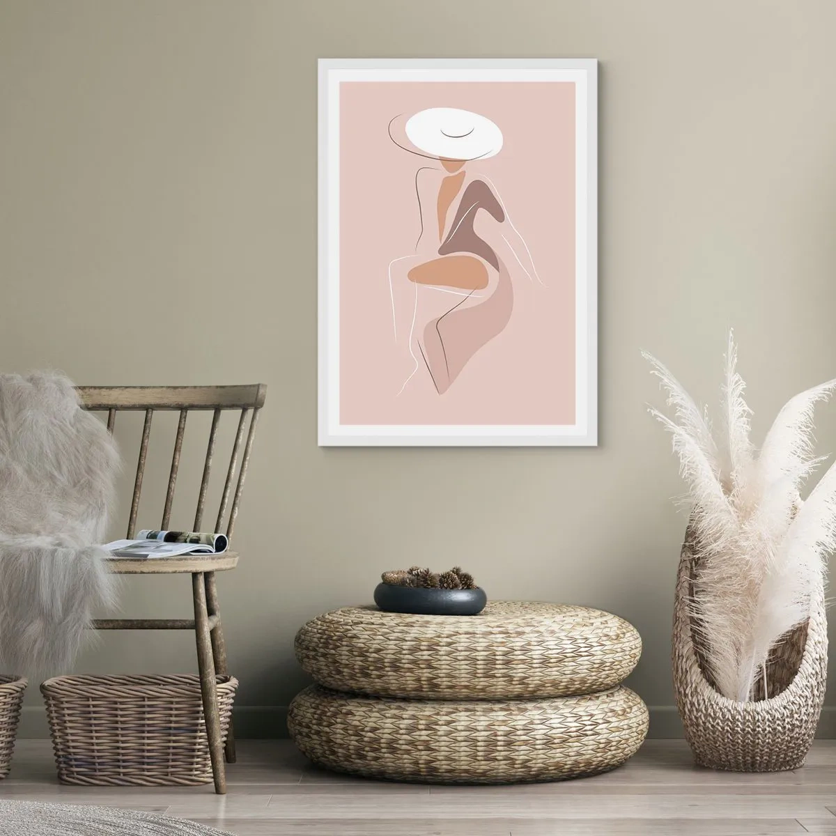Poster in white frmae - Being a Lady - 61x91 cm
