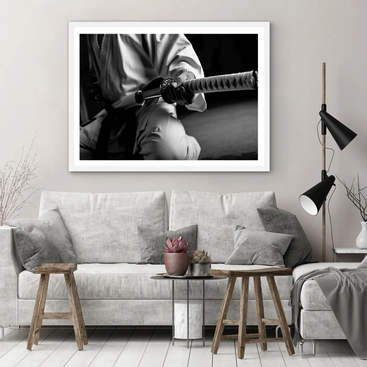 Poster in white frmae - Warrior's Soul - 40x30 cm