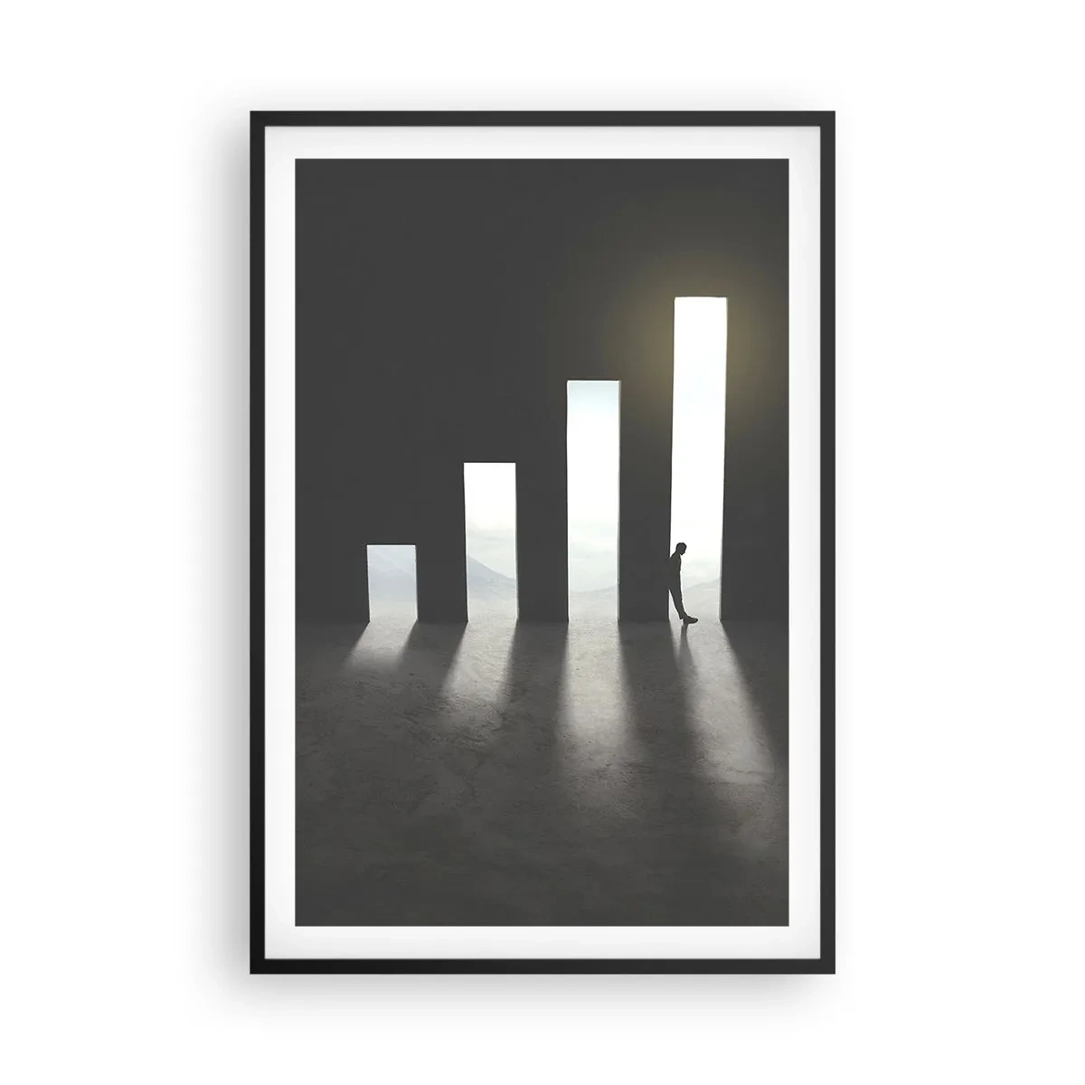 Poster in black frame - Success - Impression - 61x91 cm