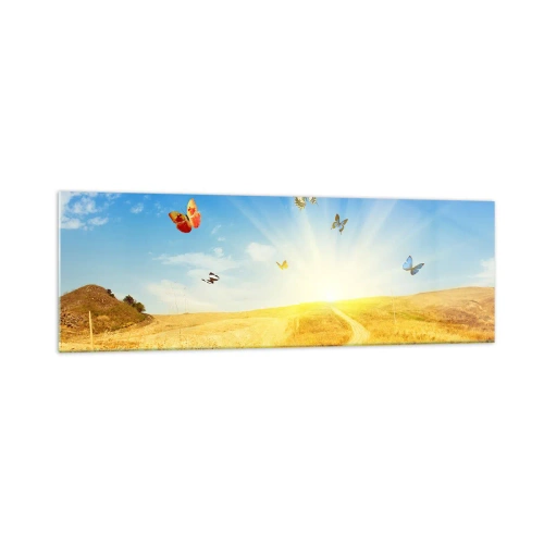 Glass picture - How Can You Not Love the Summer? - 160x50 cm