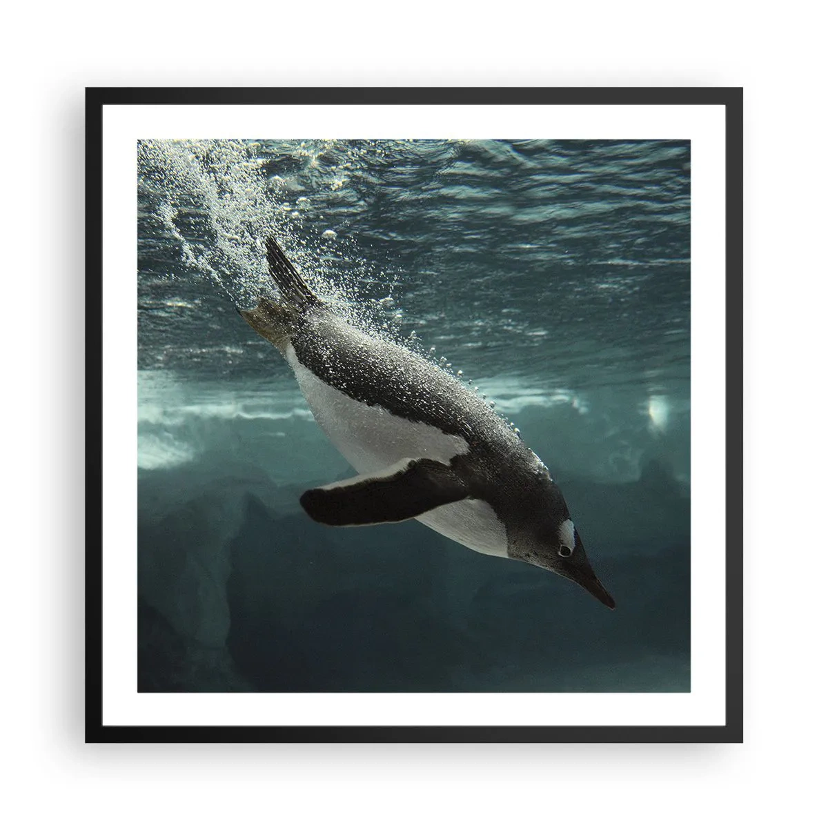 Poster in black frame - Welcome to My World - 60x60 cm