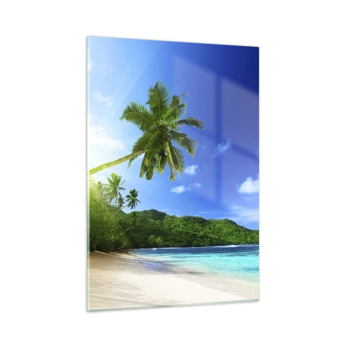 Glass picture - Mild Touch of the Tropics - 50x70 cm