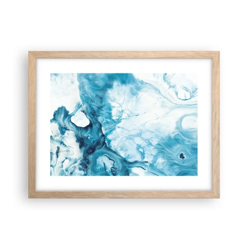 Poster in light oak frame - Concert of Blue - 40x30 cm